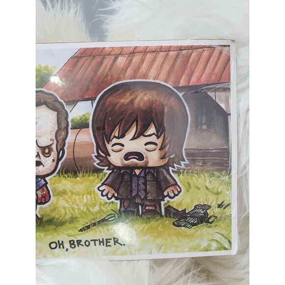 Loot Crate Walking Dead Zombie Picture Print Daryl Dixon Toy Decor mancave gift - Picture 2 of 5